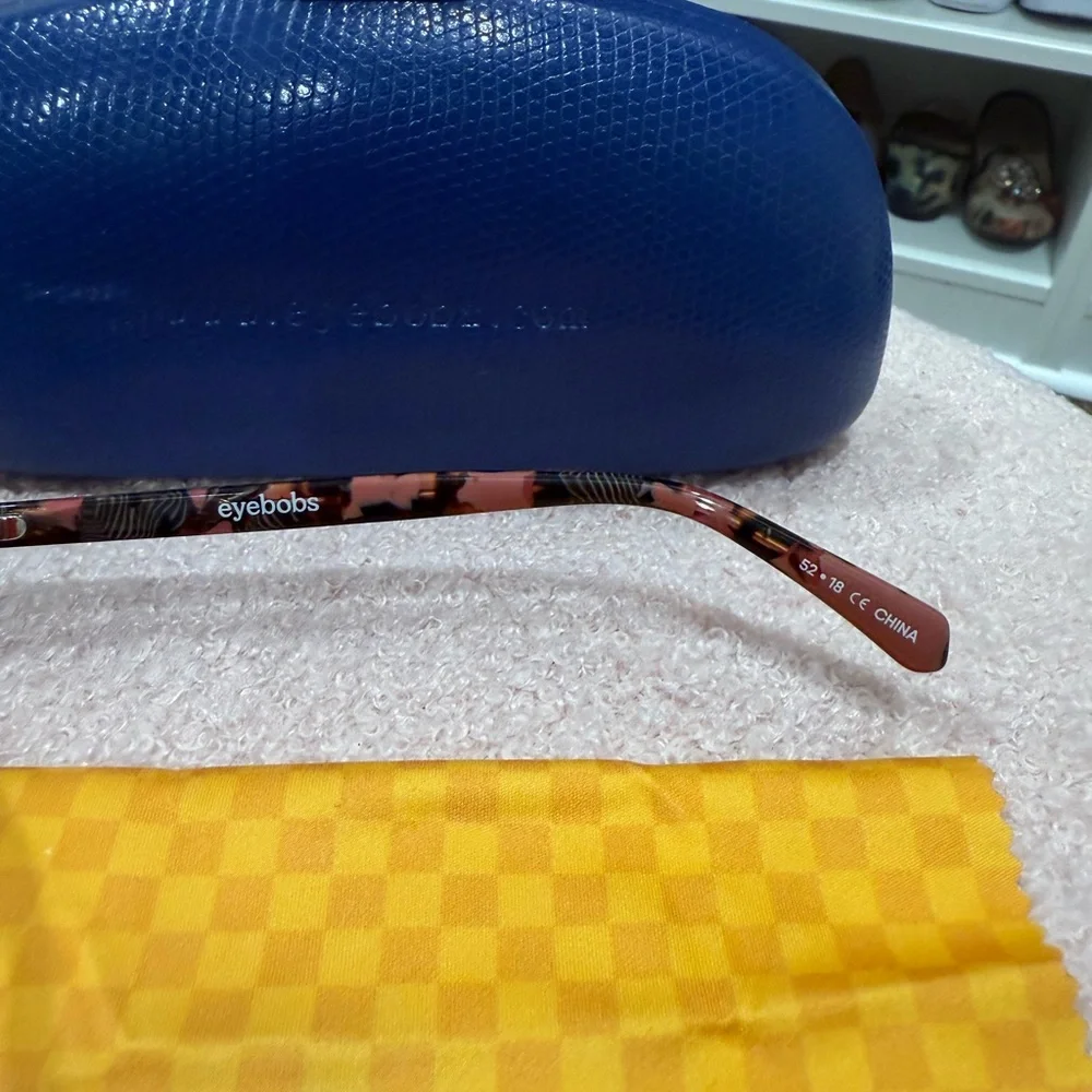 Tortoise Shell Readers with Blue Case EYEBOBS NWT - Picture 6 of 10